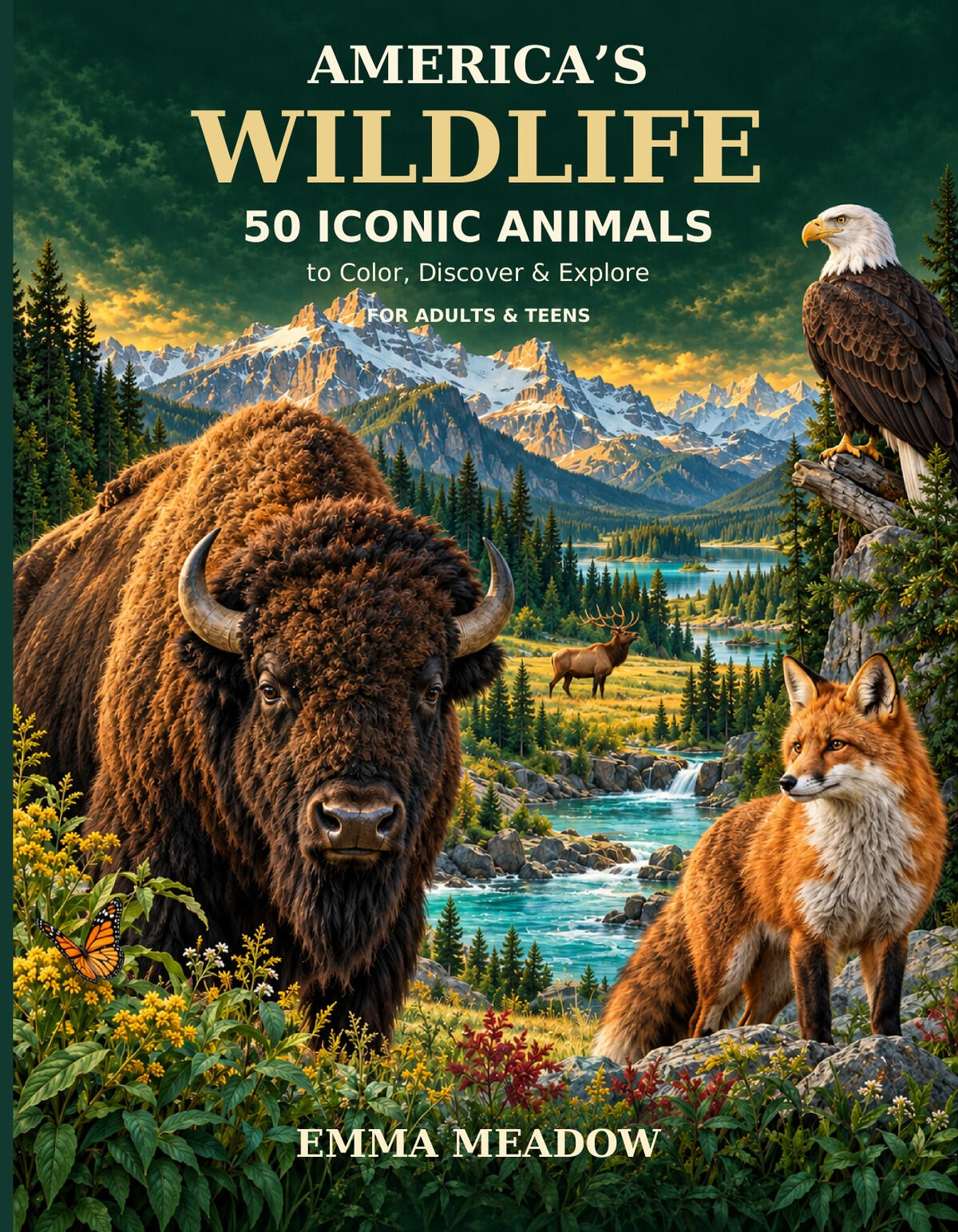 America’s Wildlife Discover fascinating animals found across America through detailed coloring pages, fun facts, Look Closer features, and information about where each animal can be found.